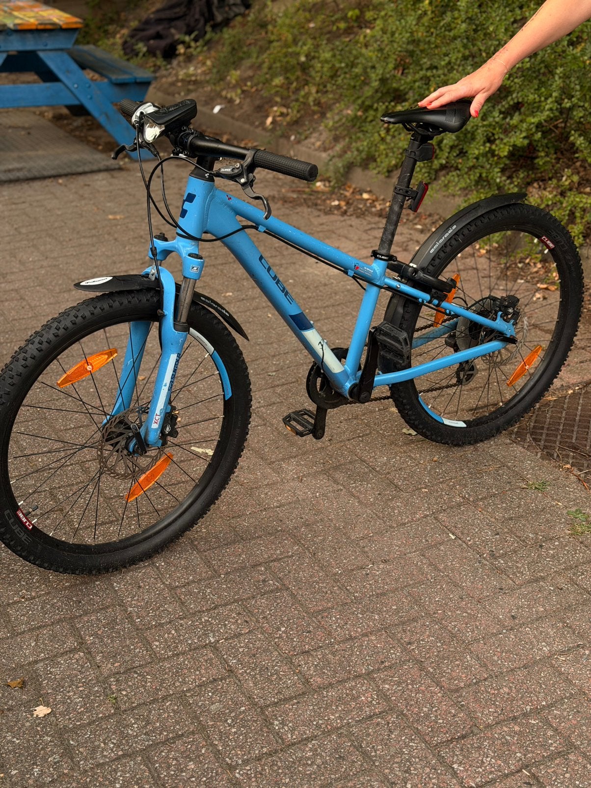 kindersportfiets, Fietsen en Brommers, Fietsen | Crossfietsen en BMX, Ophalen of Verzenden, Zo goed als nieuw, Staal, 24 inch of meer