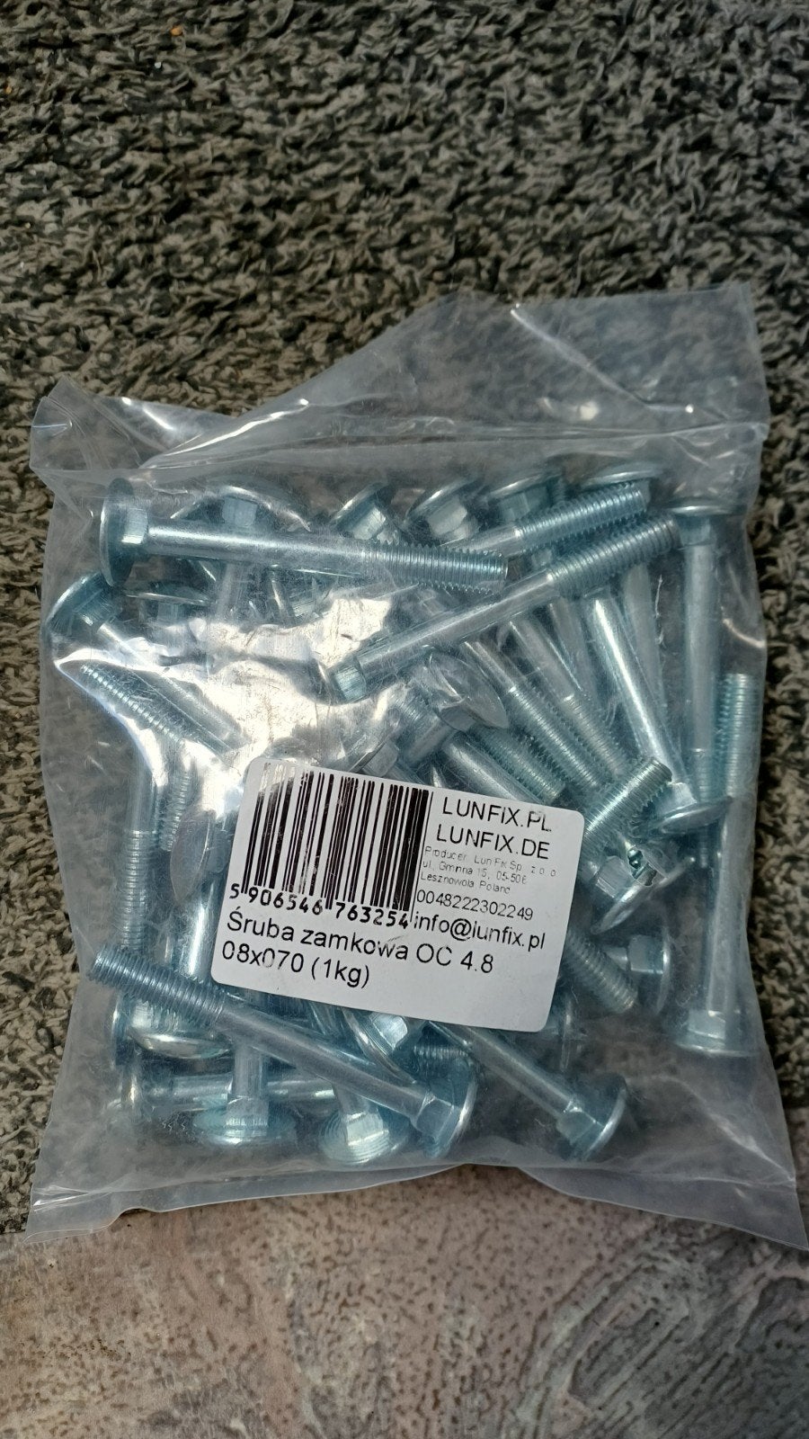 6 Slotbouten M8x80mm met 30 bouten M8x70mm, Ophalen, Nieuw, 50 tot 100 mm, Bouten of Moeren