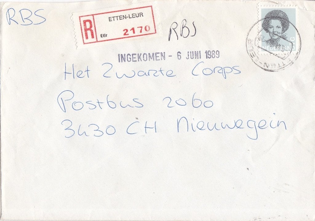 Nederland - R-brief – Etten-Leur – 2170, Ophalen of Verzenden, Envelop