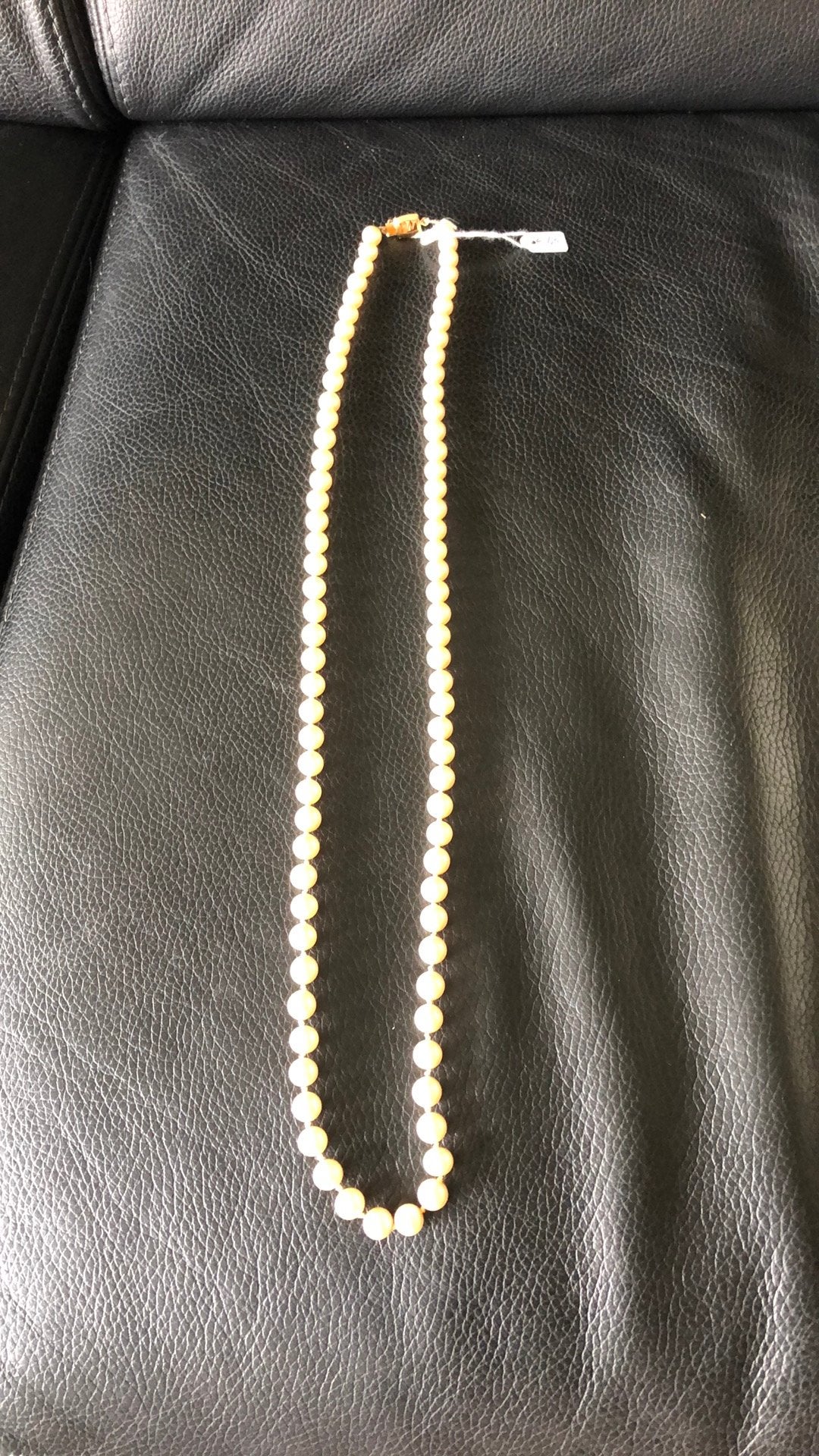 Parel ketting van Monet met verguld slotje, Ophalen of Verzenden, Zo goed als nieuw, Overige materialen