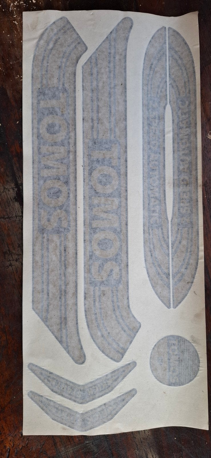 Nieuwe Tomos stickerset goud- origineel design, Ophalen of Verzenden, Nieuw