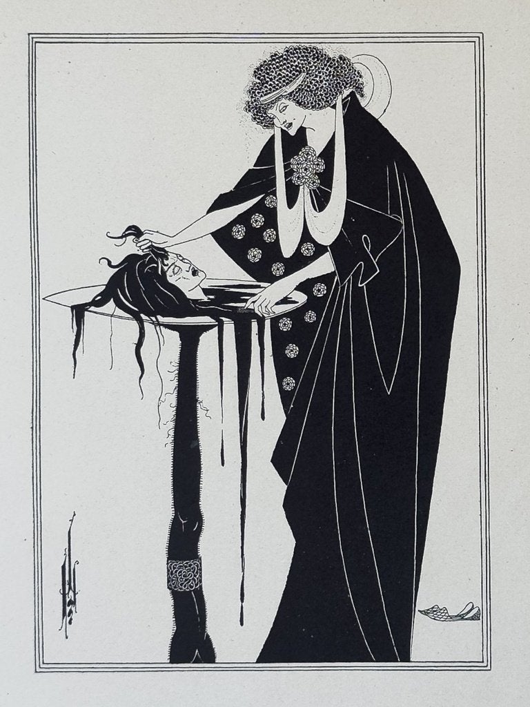 Originele prent - The Dancer's Reward - Aubrey Beardsley, 40 cm, Verzenden, Overige technieken, Origineel