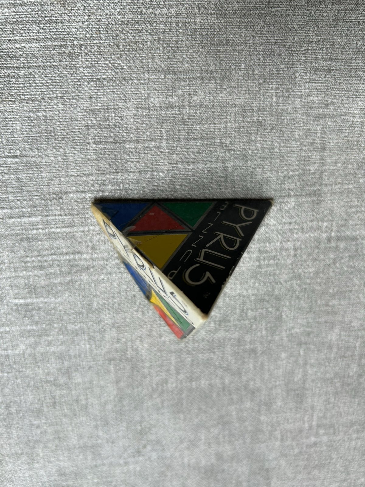 Vintage Pyraminx Puzzel - Rubik's Cube Stijl, Ophalen of Verzenden, Gebruikt, Rubik's of 3D-puzzel