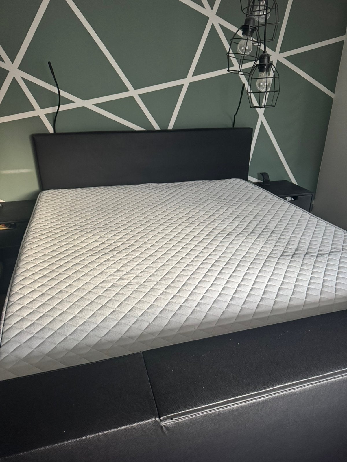 Twee matrassen en topper van Swiss Sense 180x210, Ophalen, Gebruikt, Tweepersoons, 180 cm