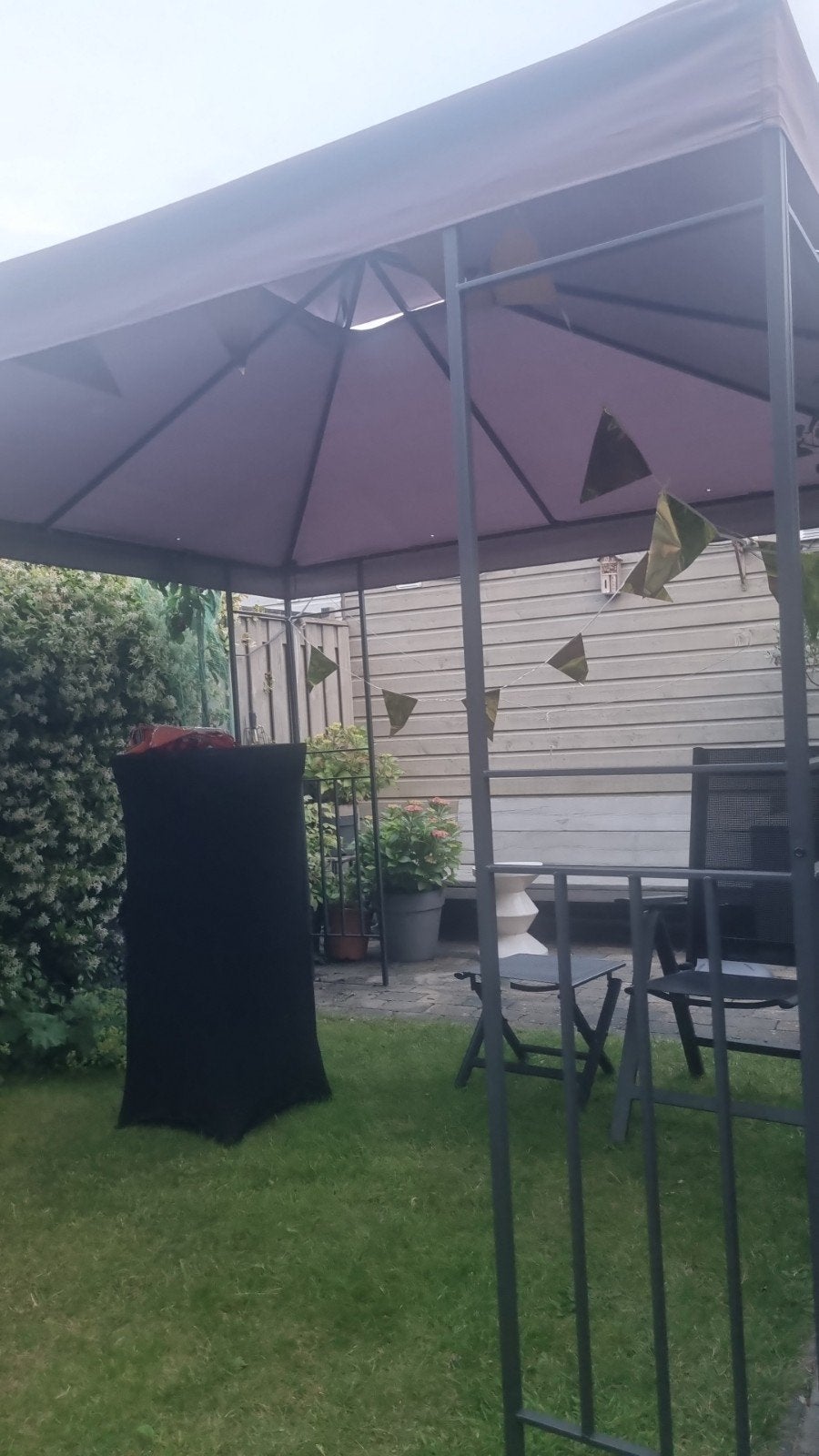 Party tent patio tent Cuba, met extra nieuw dak/zijkanten, Opvouwbaar, Minder dan 4 meter, Nieuw, Paviljoen