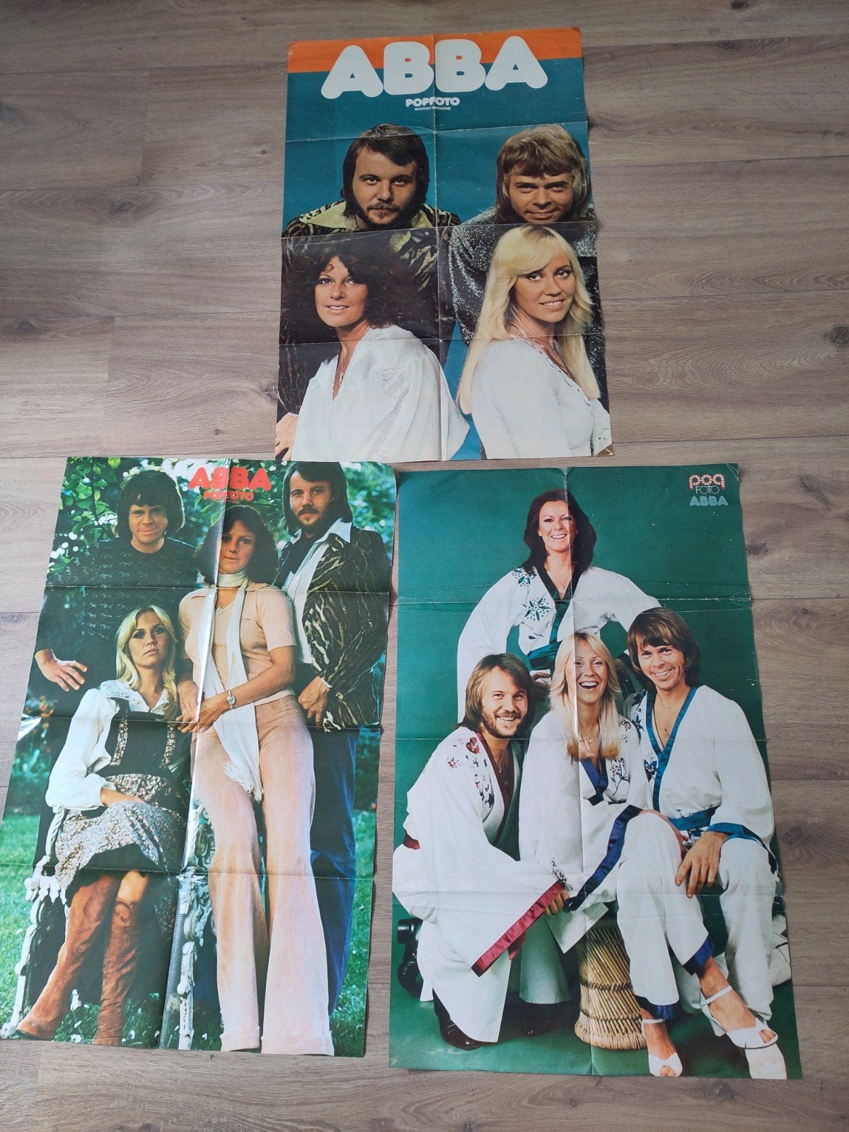 vintage Abba posters van Popfoto, Verzamelen, Posters, Ophalen of Verzenden, Gebruikt, A1 t/m A3, Rechthoekig Staand