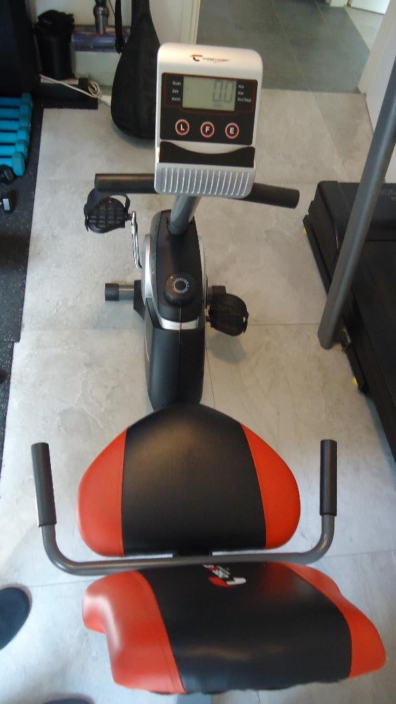 Hometrainer   Christopeit  RS 100  ligfiets, Sport en Fitness, Fitnessapparatuur, Ligfiets, Gebruikt, Ophalen of Verzenden, Metaal