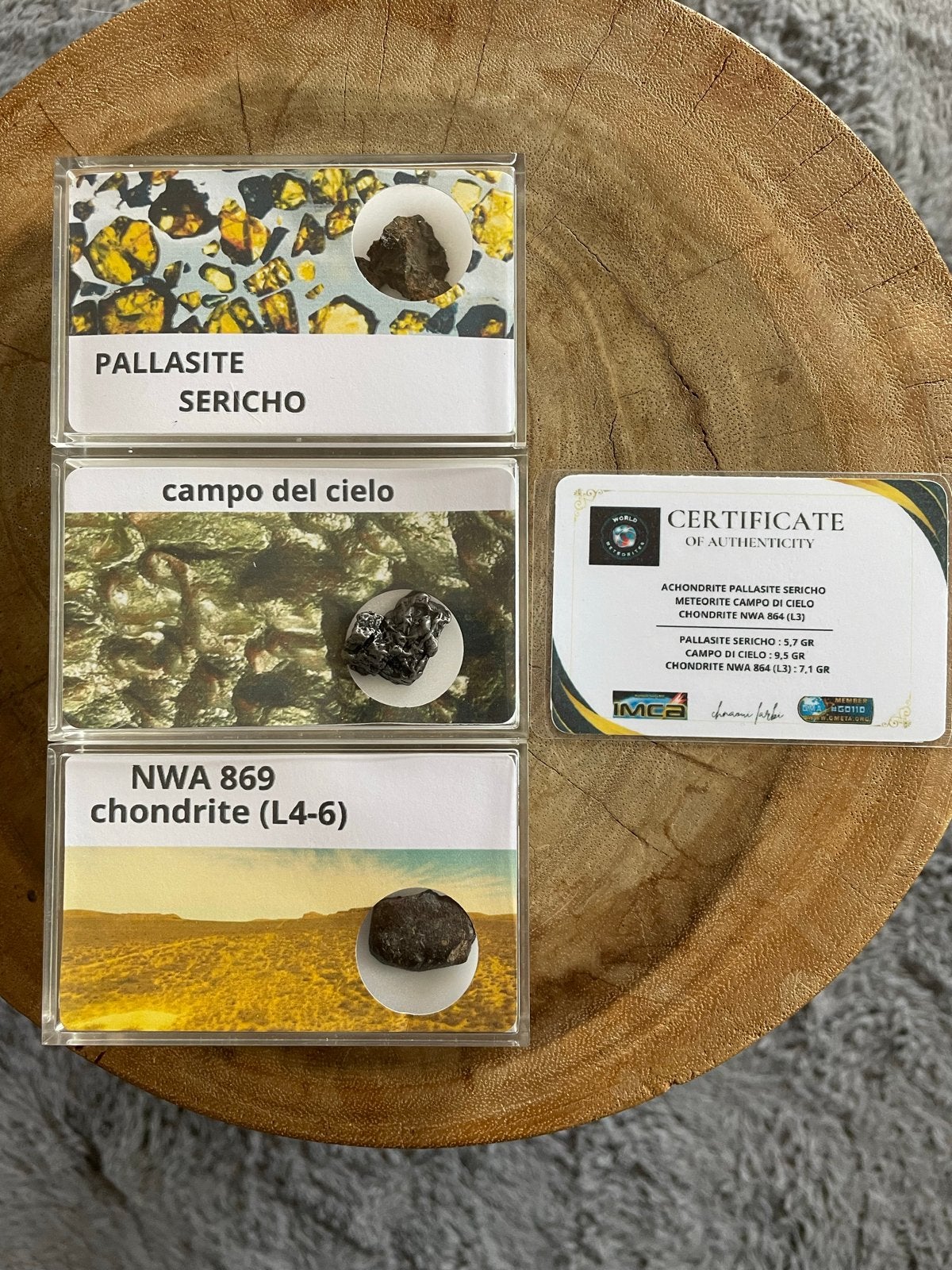 Meteorietencollectie: Sericho, Campo del Cielo, NWA 869, Ophalen of Verzenden, Overige typen