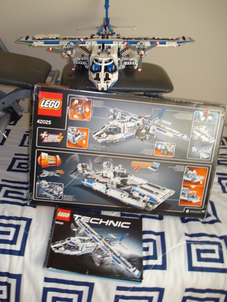 SUPER VLIEGTUIG LEGO TECHNIC NR  42025, Ophalen, Compleet, Lego, Zo goed als nieuw