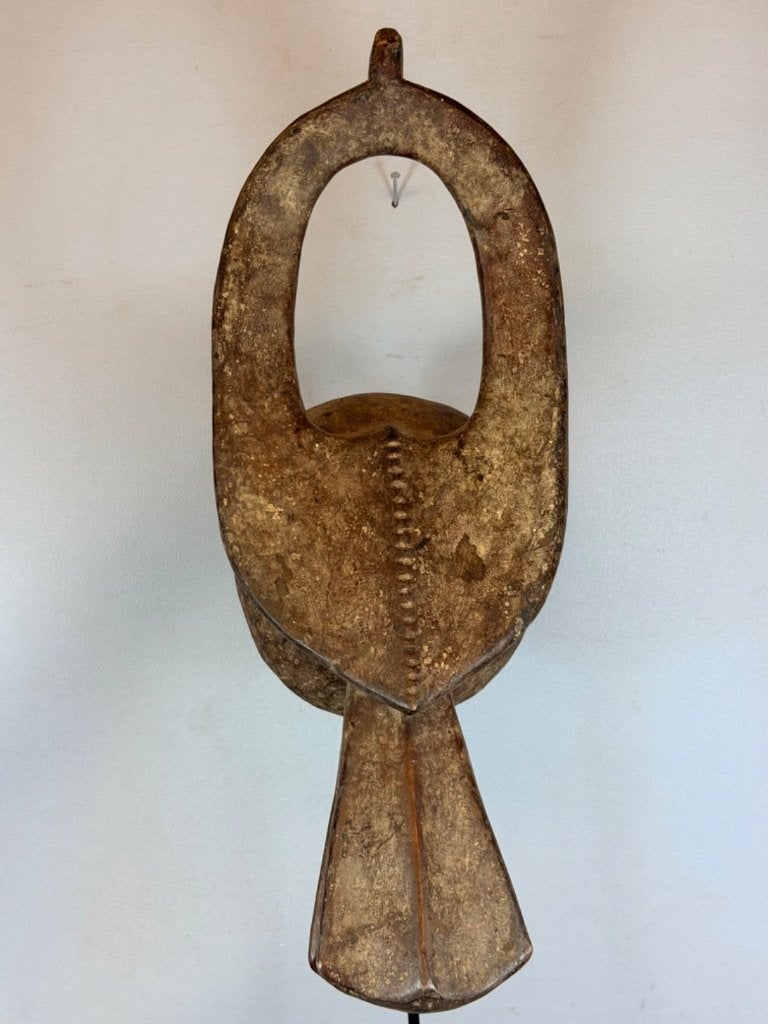 260256 Oud Afrikaans Mumuye masker uit Nigeria., Ophalen of Verzenden