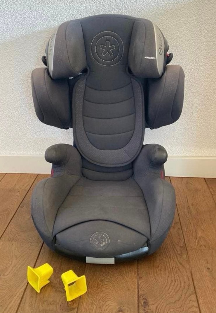 Kiddy autostoel 15-36 kg, grijs, Autogordel of Isofix, Gebruikt, 15 t/m 36 kg, Verstelbare rugleuning