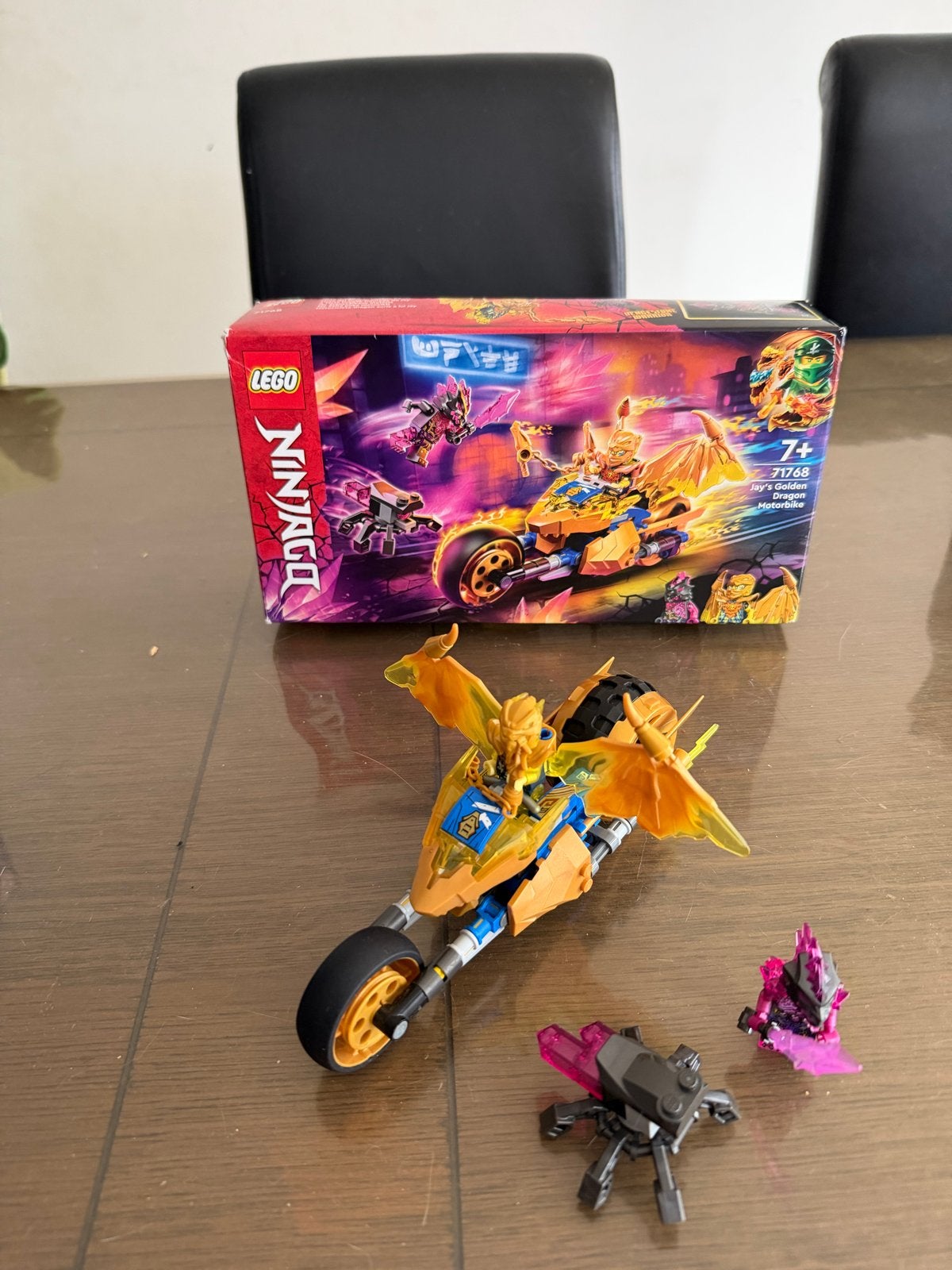 LEGO Ninjago Jay's Gouden Drakenmotor (71768), Ophalen, Lego, Zo goed als nieuw, Compleet