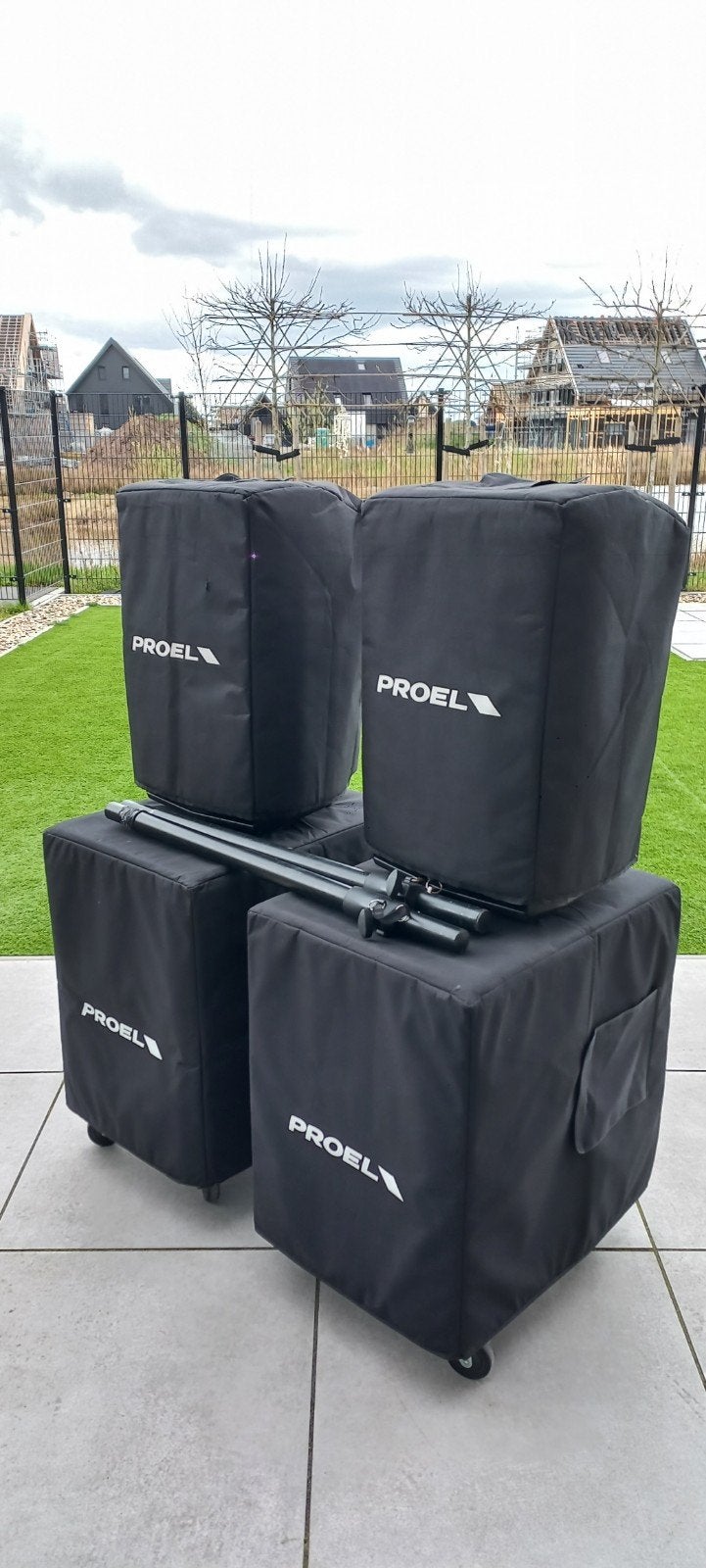 2x Act. Speakers_ Proel Flash 12A + originele hoezen, Audio, Tv en Foto, Luidsprekers, Gebruikt, Speakerset, Proel, AUX-ingang
