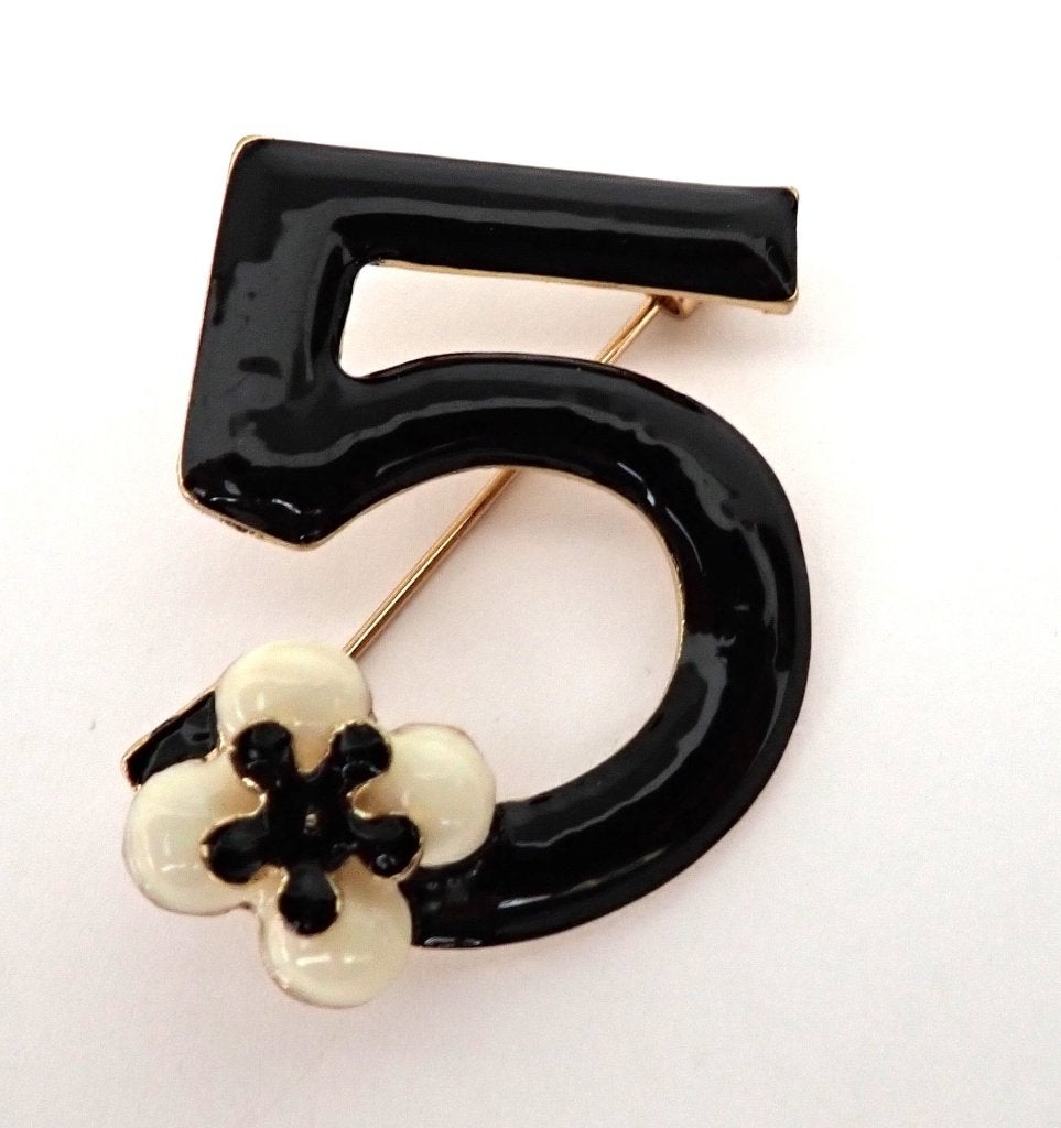Leuke broche, Verzenden, Zo goed als nieuw, Zwart, Overige materialen