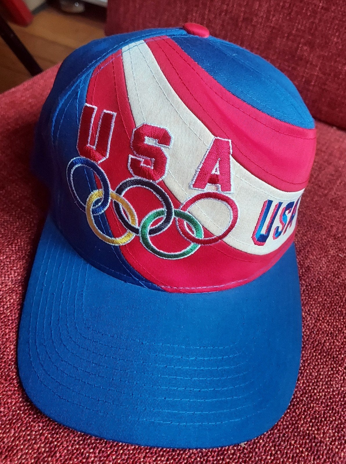 Vintage 90s USA Olympic Snapback – Merk: Olympicap, Ophalen of Verzenden, Gebruikt, Buitenlandse clubs, Pet of Muts