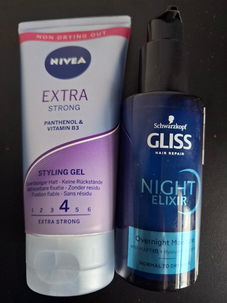 Schwarzkopf Night Elixir + Nivea Hair Styling Gel, Sieraden, Tassen en Uiterlijk, Ophalen, Nieuw, Gel, Wax, Haarlak of Mousse