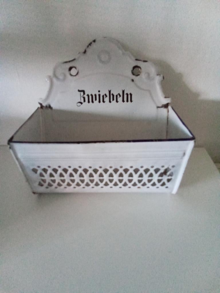 Vintage emaille uienbak Zwiebelen, Ophalen of Verzenden