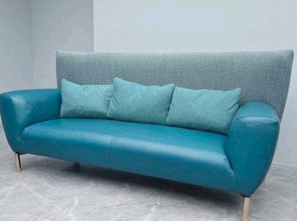 Label High noonbank Gerard vd Berg, Ophalen, 125 cm of meer, Rechthoekig, Leer