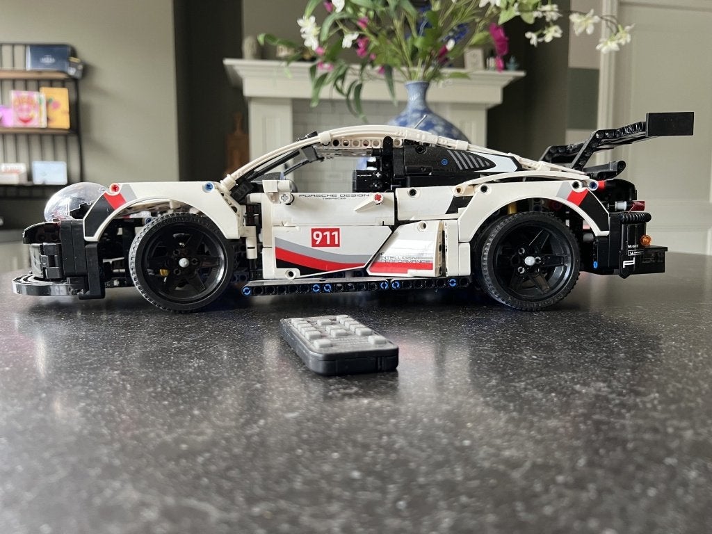 Lego technic Porsche RSR (42096) inclusief verlichtingsset, Ophalen, Inclusief instructies, Gebruikt, Lego