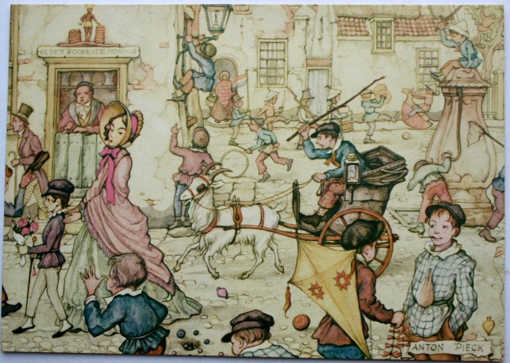 Anton Pieck, kinderkaart 1984, Ophalen of Verzenden, Envelop