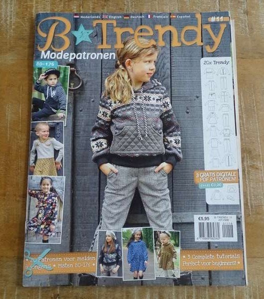 B ⭐Trendy nummer 11/ 2018, 20 patronen in maat 80 t/m 176, Verzenden, Zo goed als nieuw, Kind, Overige merken