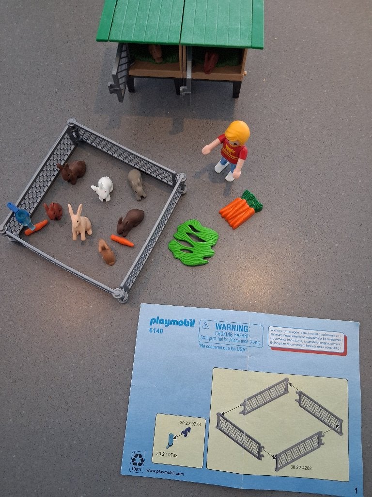 Playmobil 6140 Konijnenhok, Ophalen, Zo goed als nieuw, Complete set