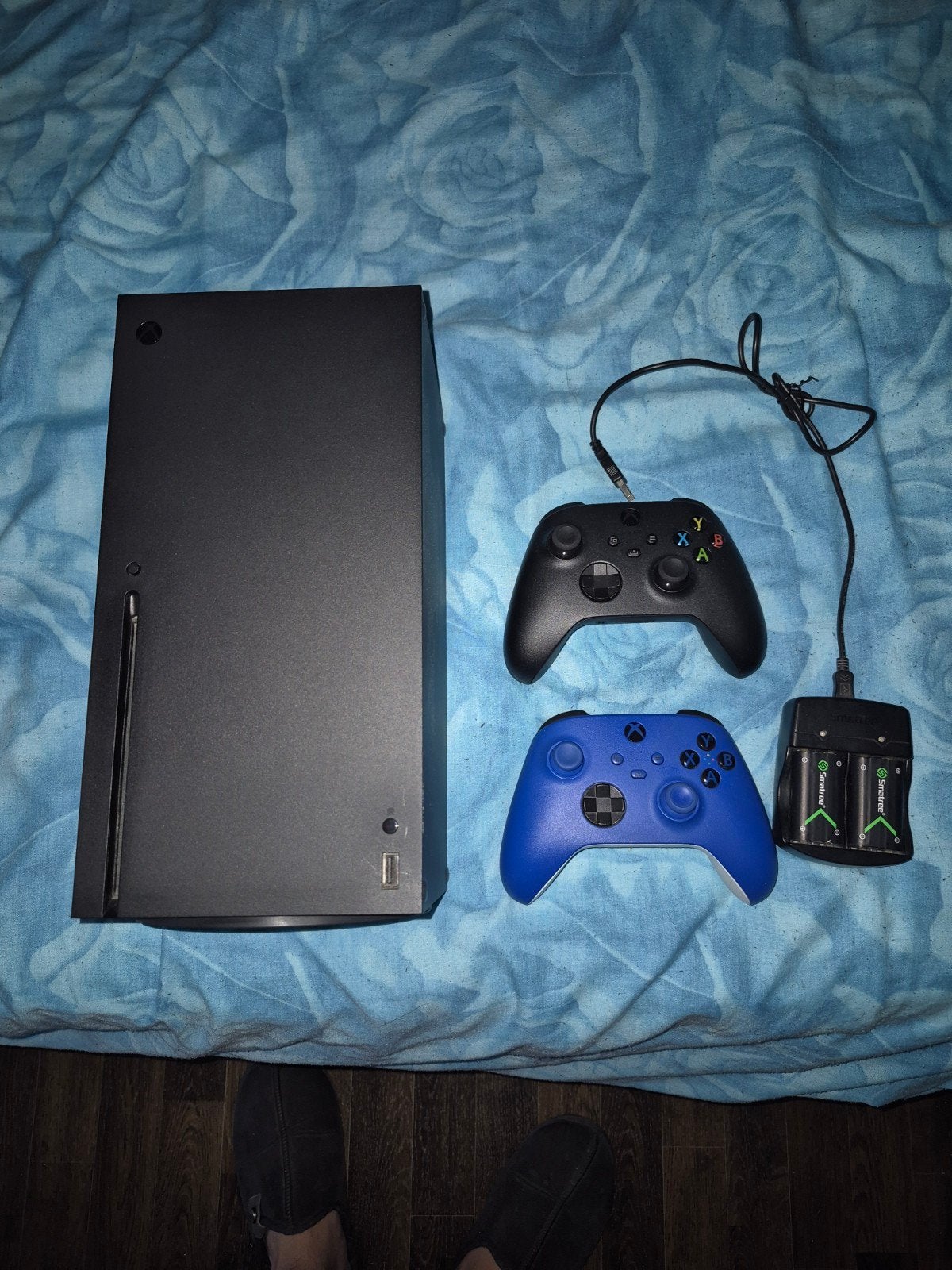 Xbox Series X met 2 controllers en oplaadstation, Ophalen, Zo goed als nieuw, Xbox Series X