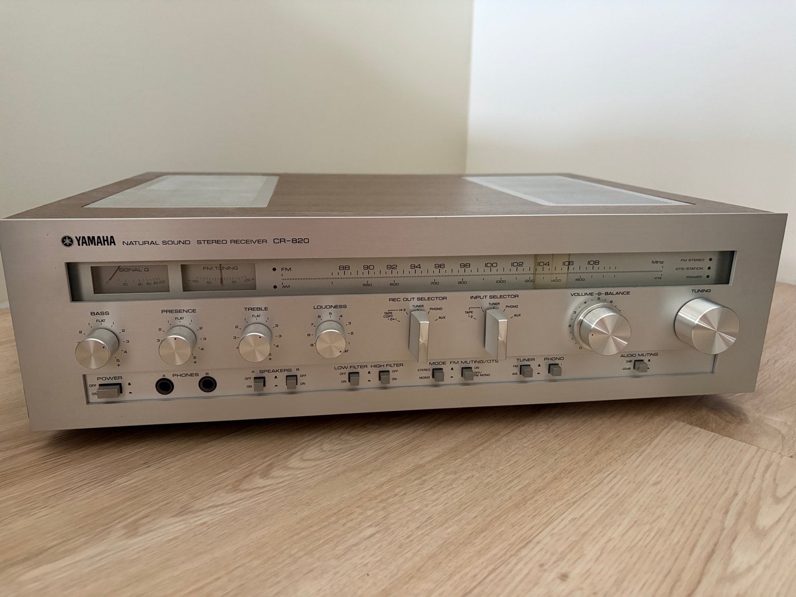 Yamaha CR-820 Natural Sound Stereo Receiver, Gebruikt, Yamaha, Ophalen of Verzenden, 60 tot 120 watt