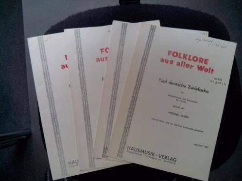 Folklore aus aller Welt - Fünf deutsche Zwiefache, Muziek en Instrumenten, Bladmuziek, Ophalen of Verzenden, Gebruikt, Artiest of Componist