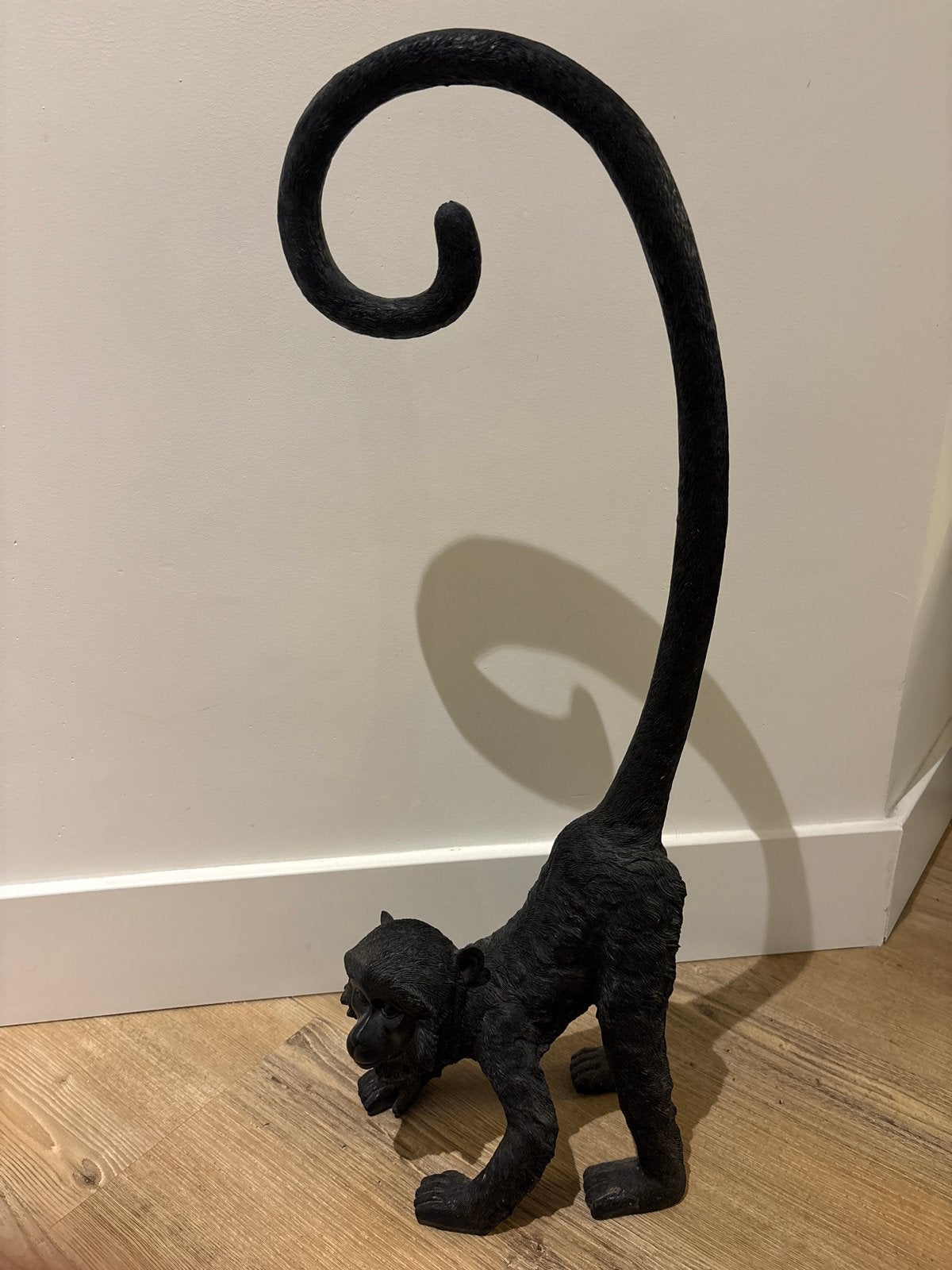 Zwarte apenlamp - 66 cm hoog, Ophalen, Overige materialen, Overige stijlen, Gebruikt