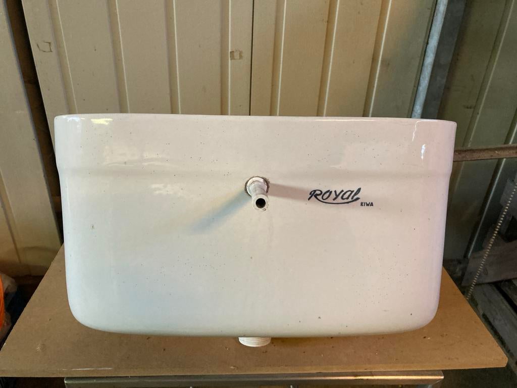 Royal Kiwa Toilet Reservoir - Wit Keramiek, Ophalen, Gebruikt, Steen, Toilet
