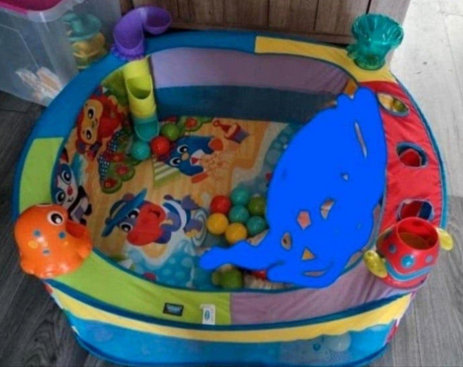Ballenbak met extra gekleurde ballen, Ophalen of Verzenden, Zo goed als nieuw