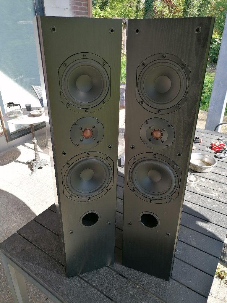 3 weg vloerstaande speakers 50-100Watt, Vloerstaande luidspreker, Gebruikt, 60 tot 120 watt, Basreflex