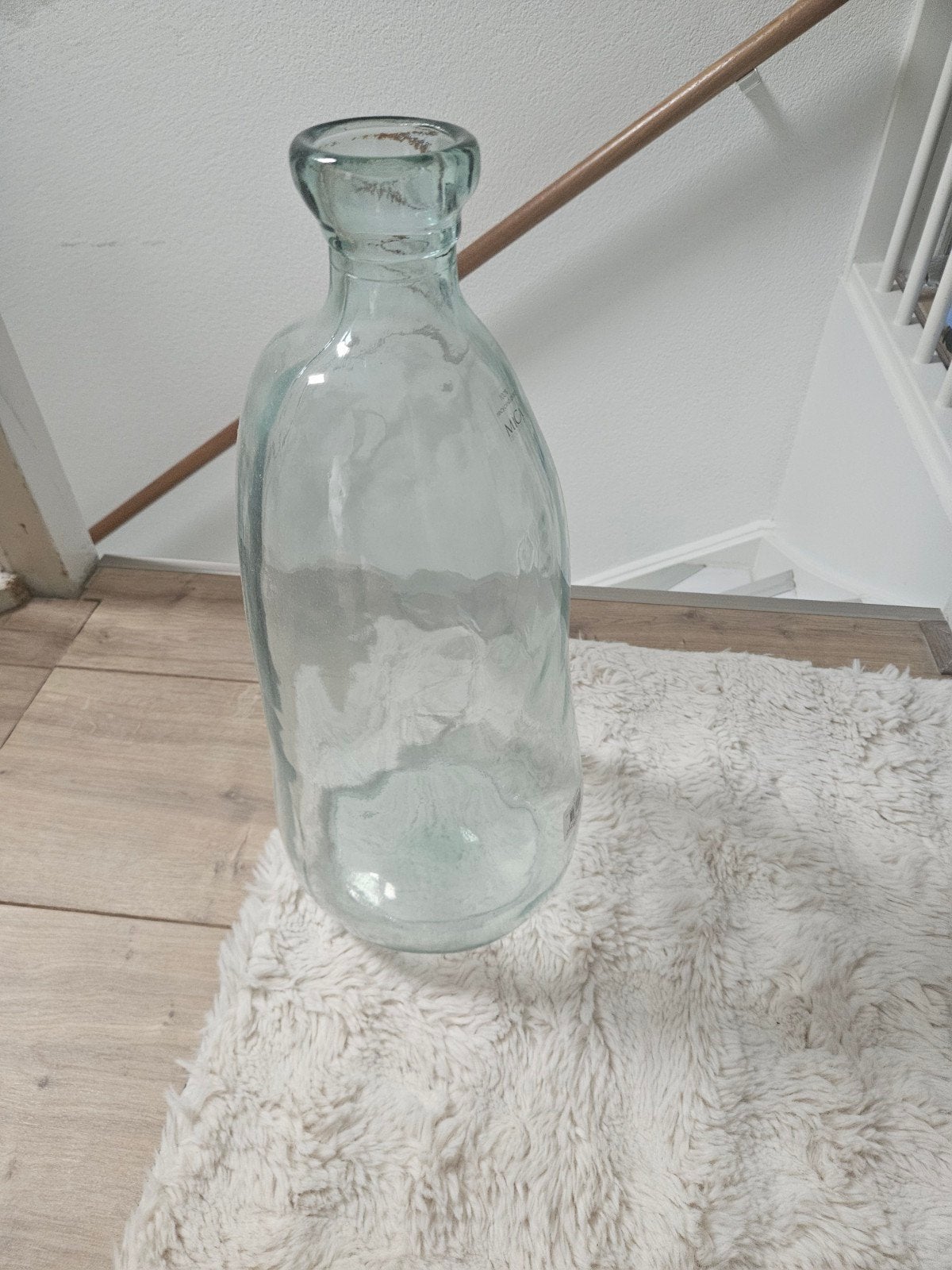 Grote glazen fles / vaas, Ophalen