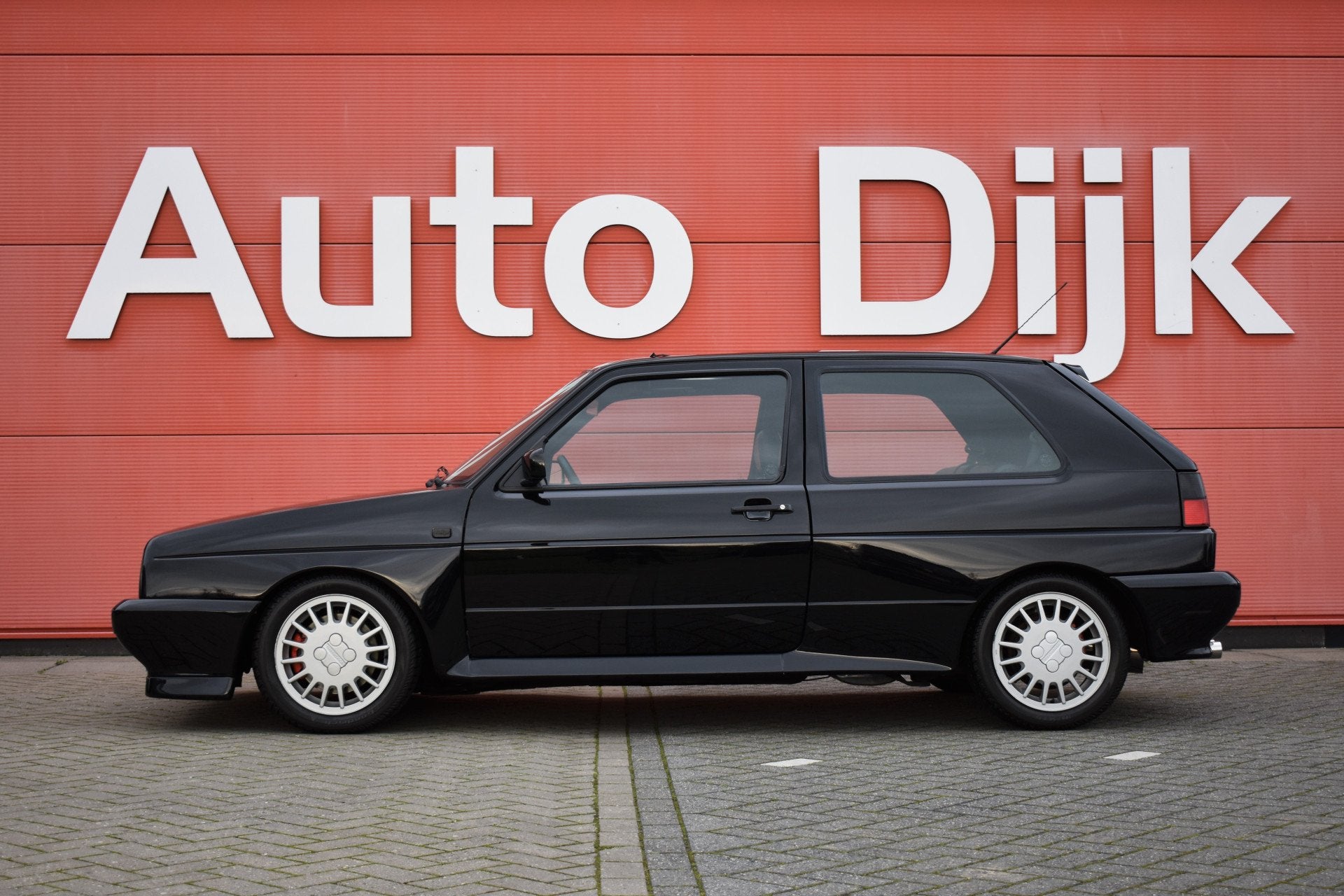 Volkswagen Golf 1.8 GTI syncro G60 Rallye Uniek! | Top staat, Auto's, Voorwielaandrijving, Zwart, Open dak, Leder en Stof