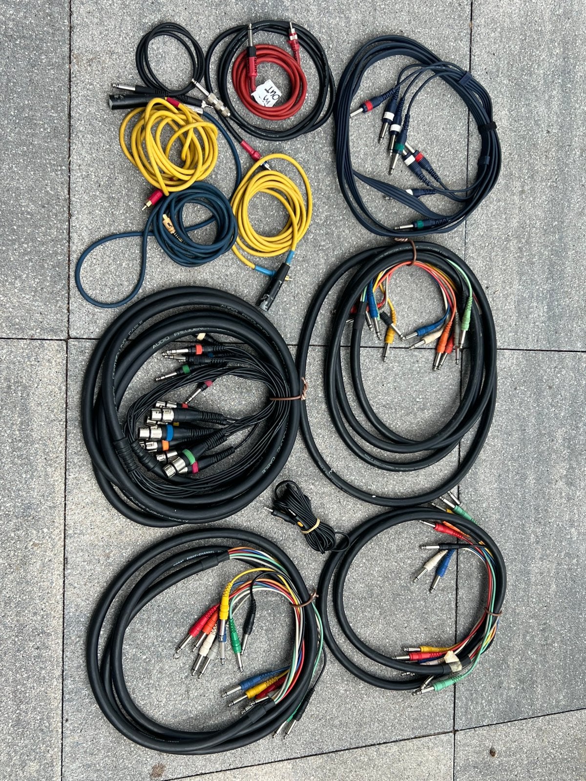MULTI KABELS XLR / JACKET 5/4/3 meter, Ophalen of Verzenden, Zo goed als nieuw, Apparatuur