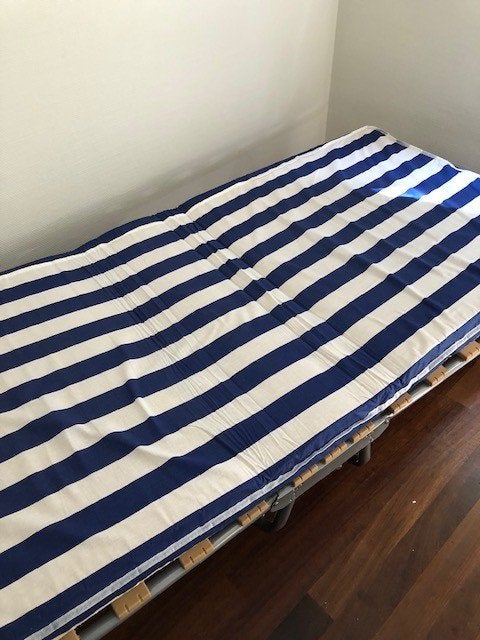 opklapbed met matras, Ophalen, Eenpersoons, Meerkleurig, 190 cm of minder
