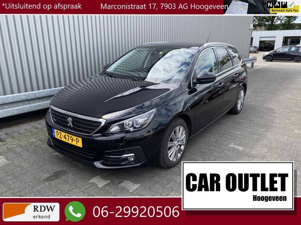 Peugeot 308 SW 1.2 PureTech Blue Lease Premium Clima, CC, Ca, Auto's, Gebruikt, Euro 6, 1199 cc, 635 kg