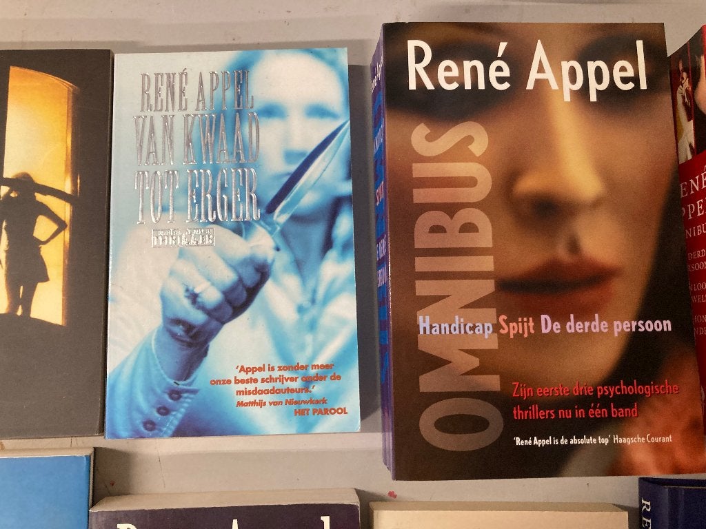 T.K. 13 boeken van René Appel Zie actuele lijst Rene Appel, Ophalen of Verzenden, Gelezen, Rene Appel, Nederland