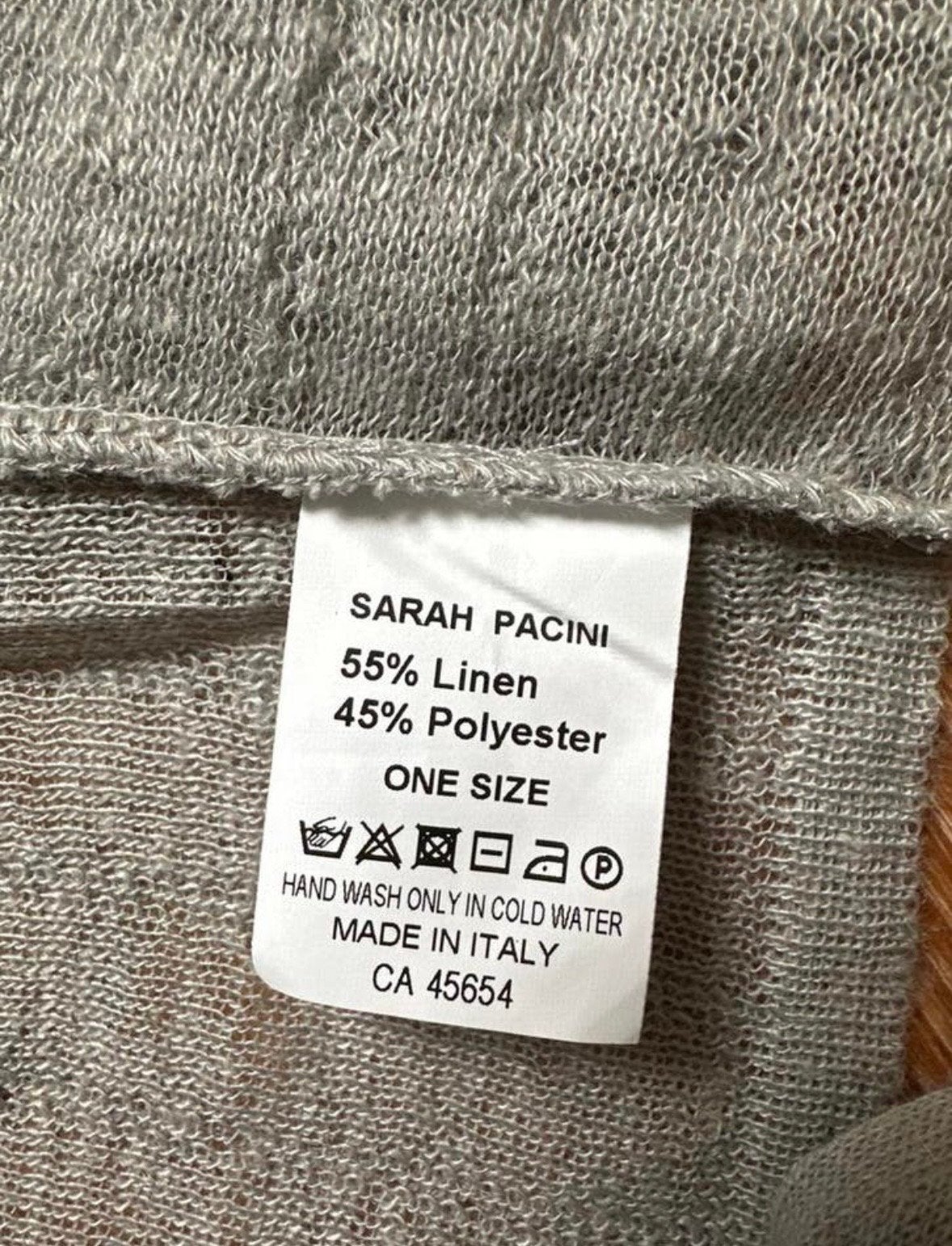 Prachtig Sarah Pacini grijs vestje - Linnen/Pol.- One Size, Kleding | Dames, Ophalen of Verzenden, Zo goed als nieuw, Maat 38/40 (M)