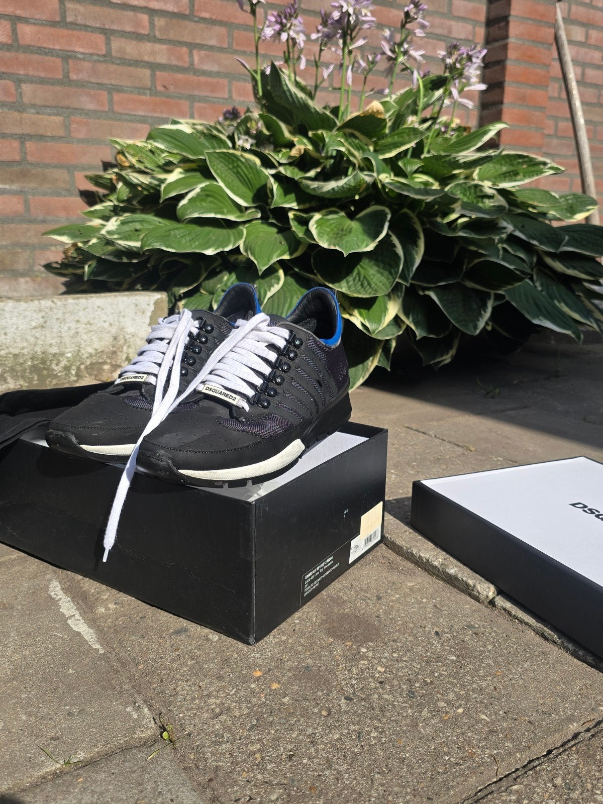 Dsquared2 sneakers - Zwart met witte veters, Dsquared2, Zwart, Ophalen of Verzenden, Sneakers of Gympen