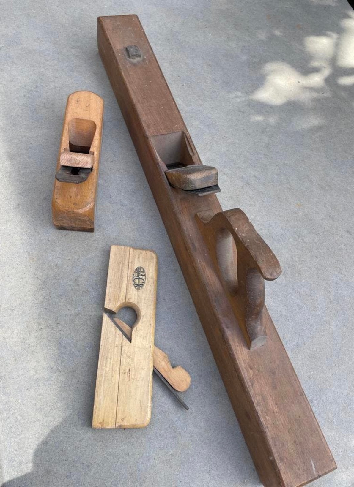 Set van 3 vintage houten schaven, Ophalen of Verzenden