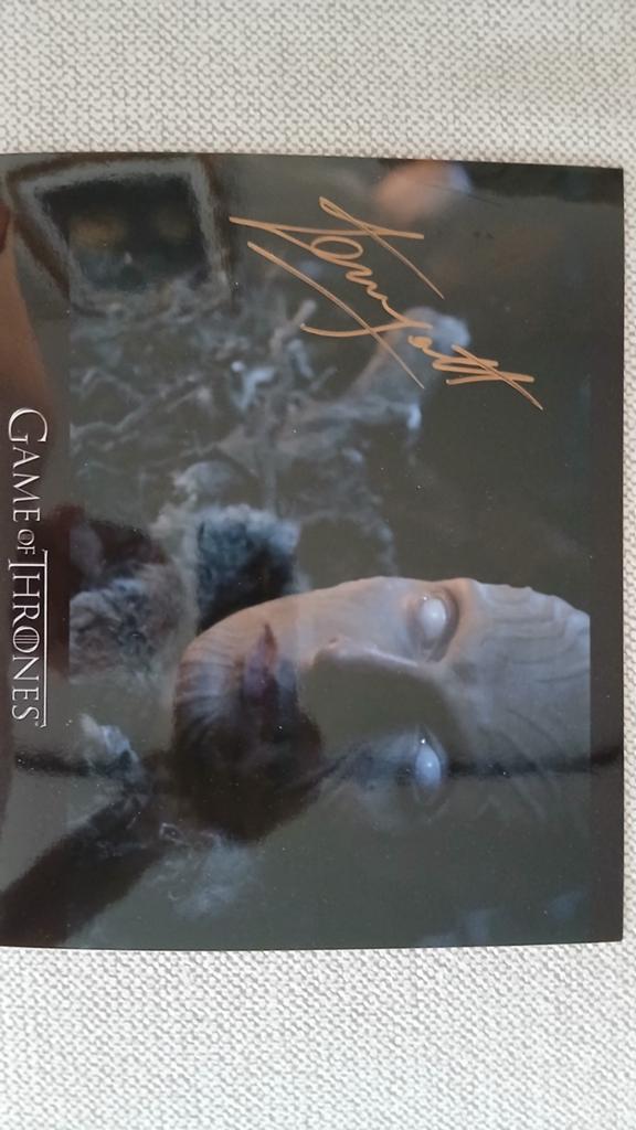 Game of Thrones gesigneerde foto, Ophalen of Verzenden, Zo goed als nieuw, Tv, Foto of Kaart