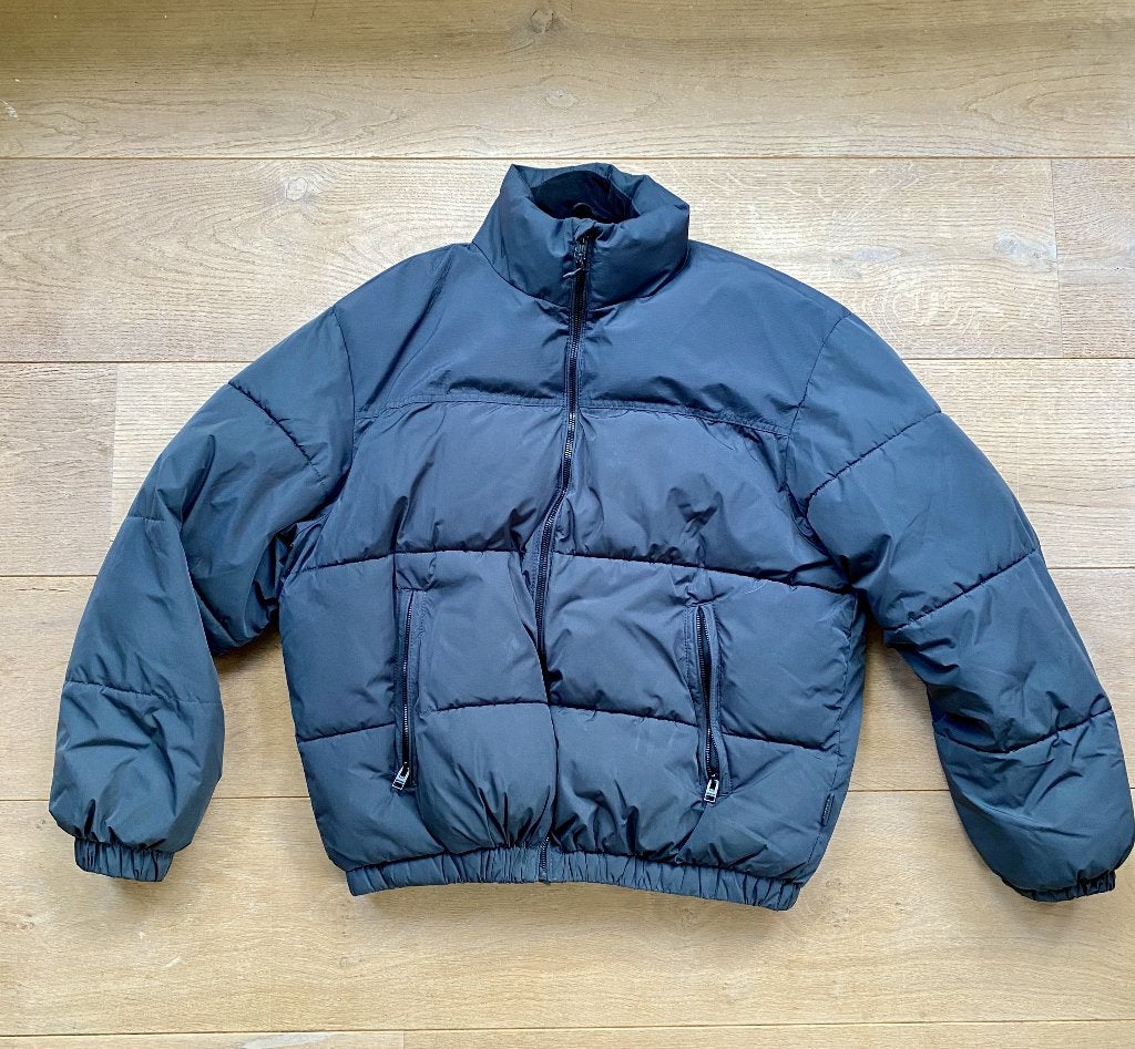 winterjas man S, Ophalen, Bershka, Grijs, Gedragen