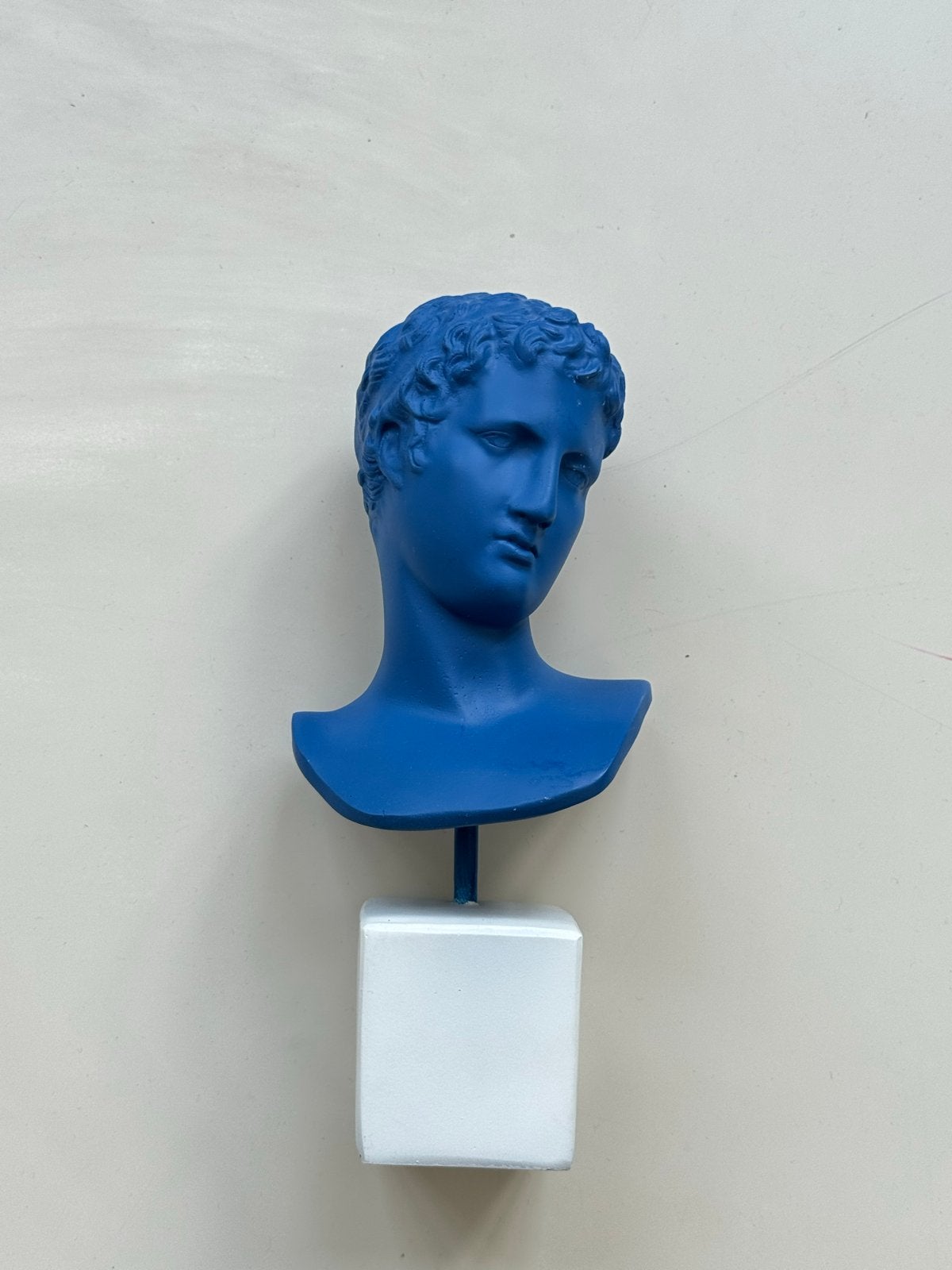 Blauw gipsen sculptuur, Ophalen, Blauw, Minder dan 20 cm, Gips