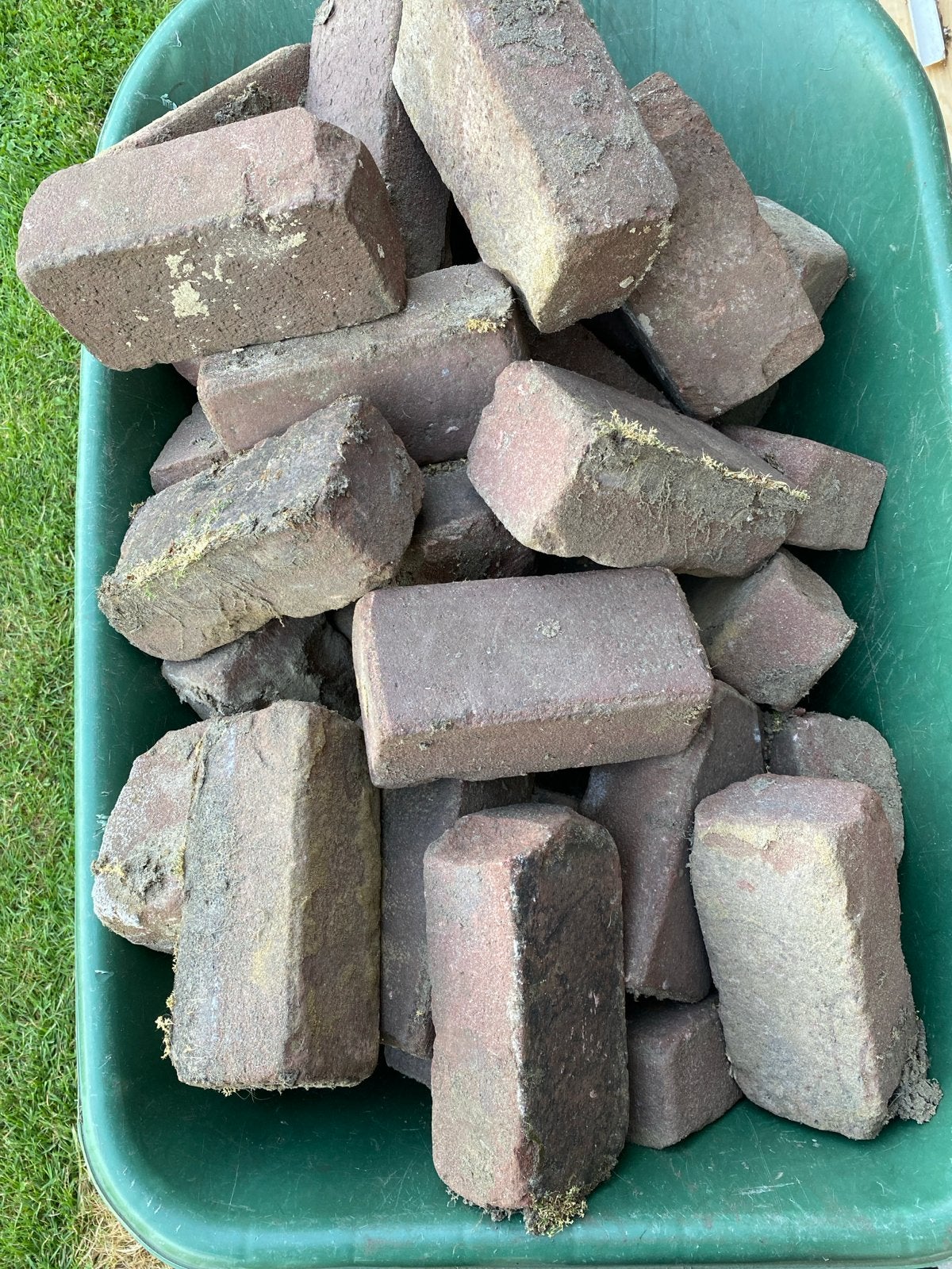 Gebruikte bakstenen voor tuin of bestrating, Ophalen, Gebruikt, Bakstenen