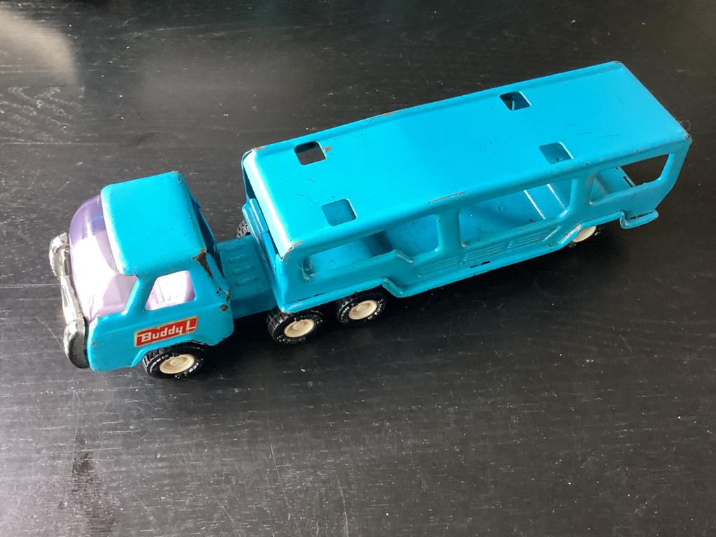 Buddy L Blikken Vrachtauto met Trailer - Jaren '60 Japan, Ophalen of Verzenden