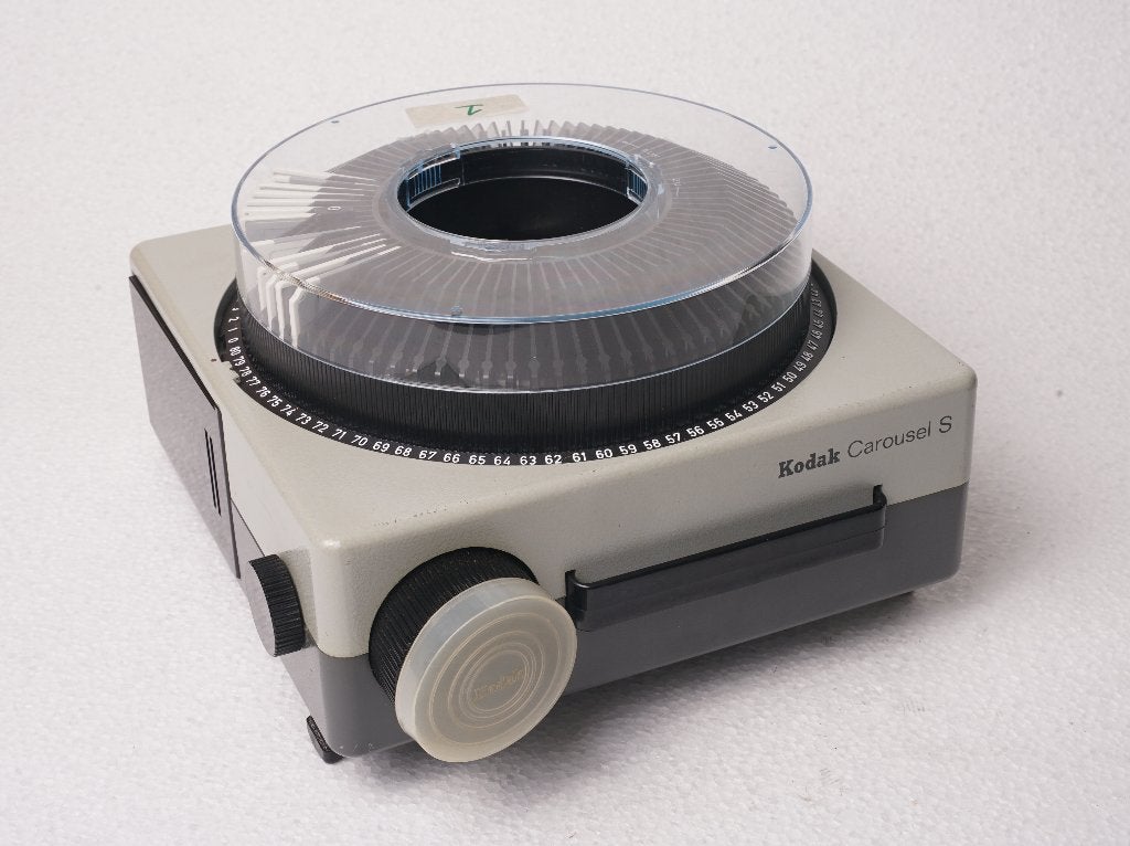 kodak diaprojector carousel S met 15 carousel magazijnen, Ophalen, Gebruikt