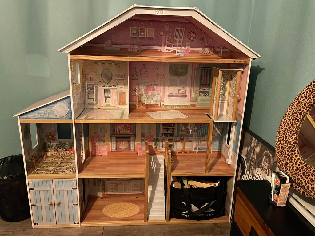 Poppenhuis kidkraft, Ophalen, Zo goed als nieuw, Poppenhuis