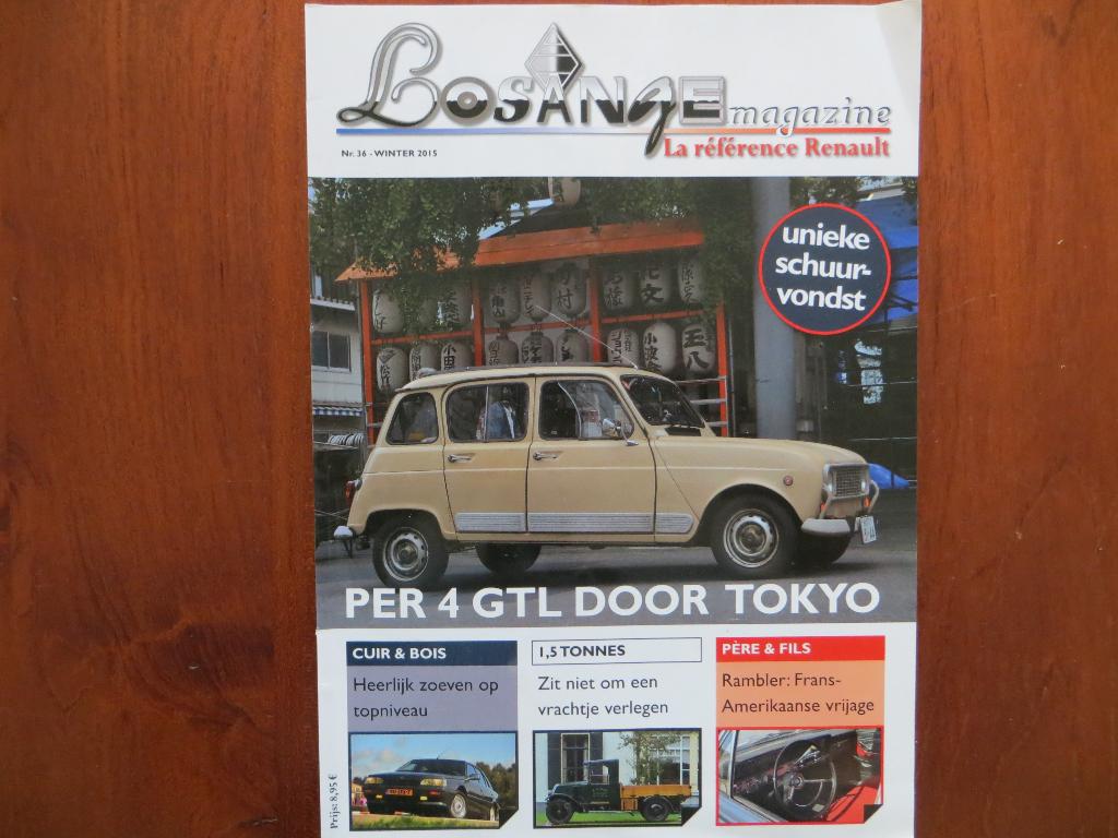 Losange, Renault Magazine 36 Talisman, 4 GTL, R.S.01, e.a., Ophalen of Verzenden, Zo goed als nieuw, Renault